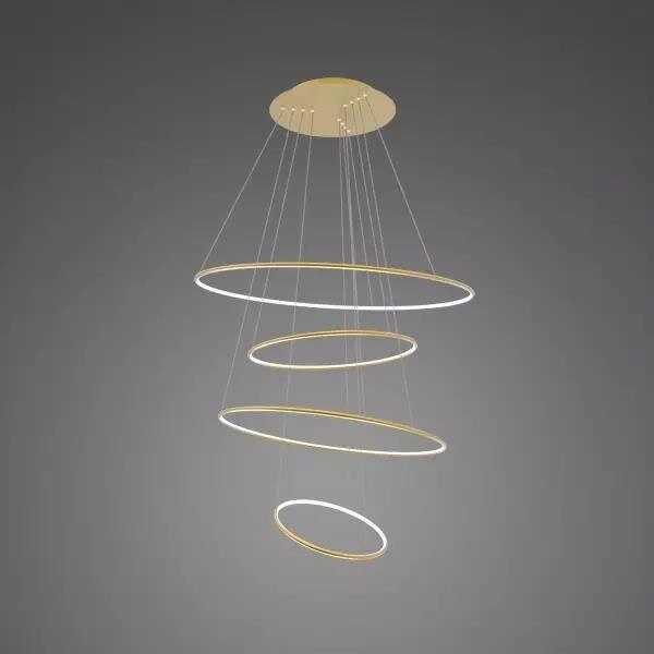 Altavola Design Ledowe Okręgi No.4 lampa wisząca 106 W złota LA084/P_100_in_3k_gold