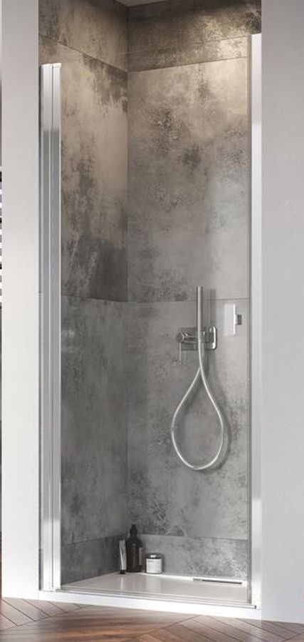 Radaway Nes 8 DWJ I drzwi prysznicowe 70 cm wnękowe lewe chrom/szkło przezroczyste 10076070-01-01L