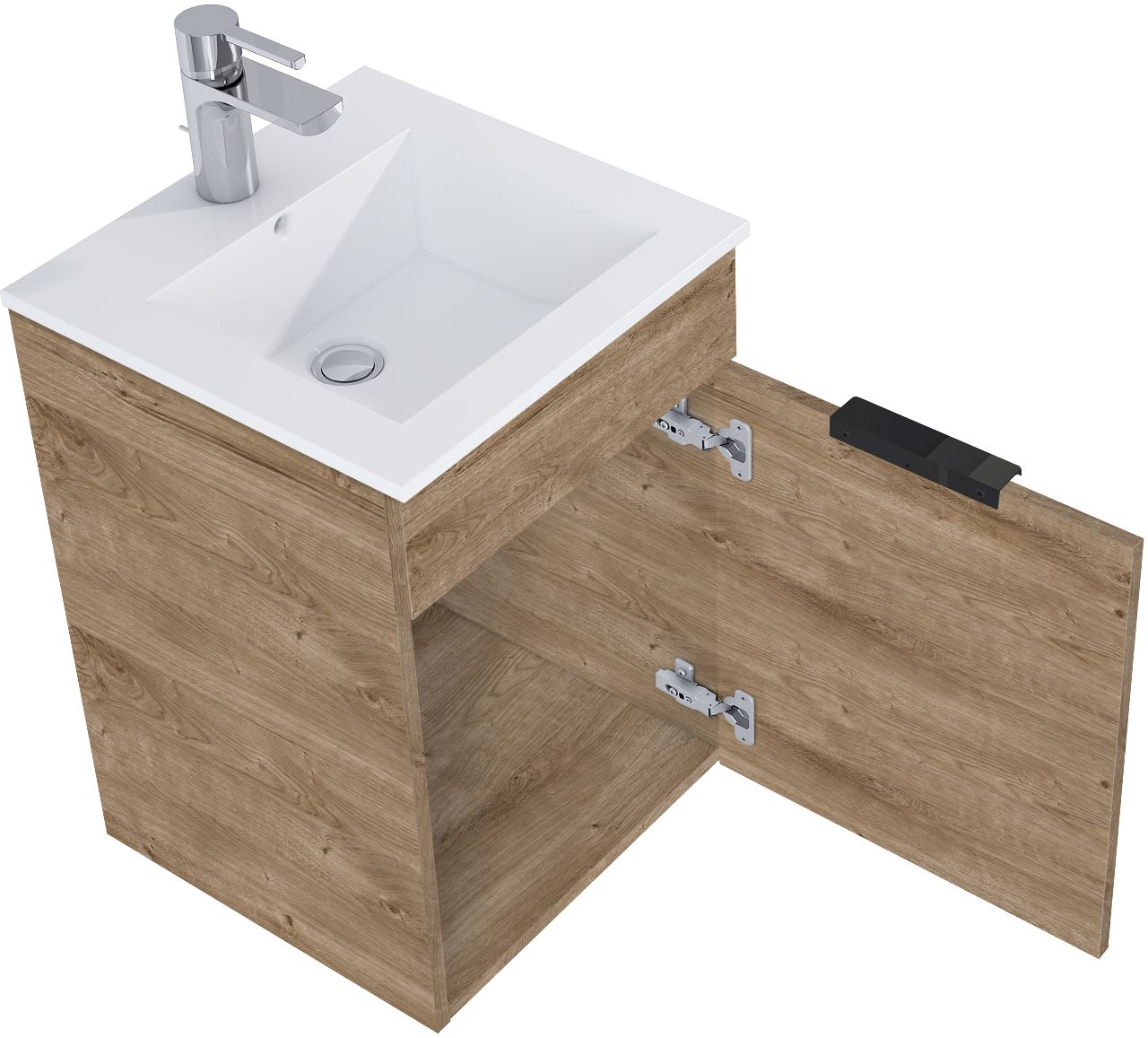 Elita Qubo Plus umywalka z szafką 40,5 cm dąb canela RE020400147050 - Wysyłka w 24h