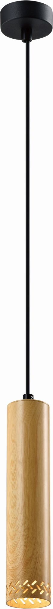 Candellux Tubo lampa wisząca 1x25W drewno 31-78582