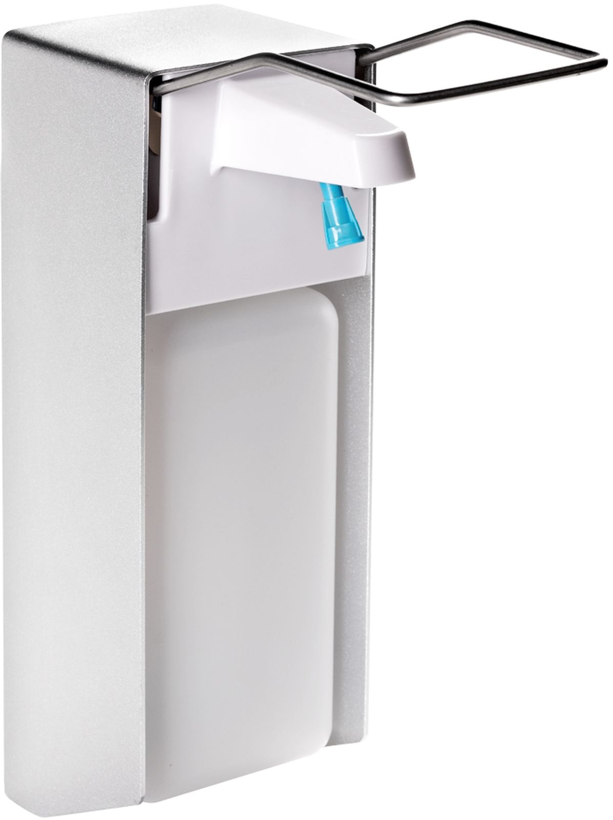 Stella dozownik do płynu dezynfekcyjnego łokciowy 1000 ml aluminium mat 17.402