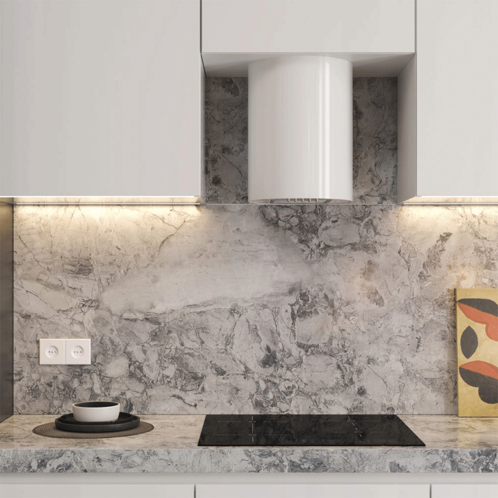 Maan Elba okap kuchenny 31 cm kominowy biały OELBW431D4P.S3.BI_EO