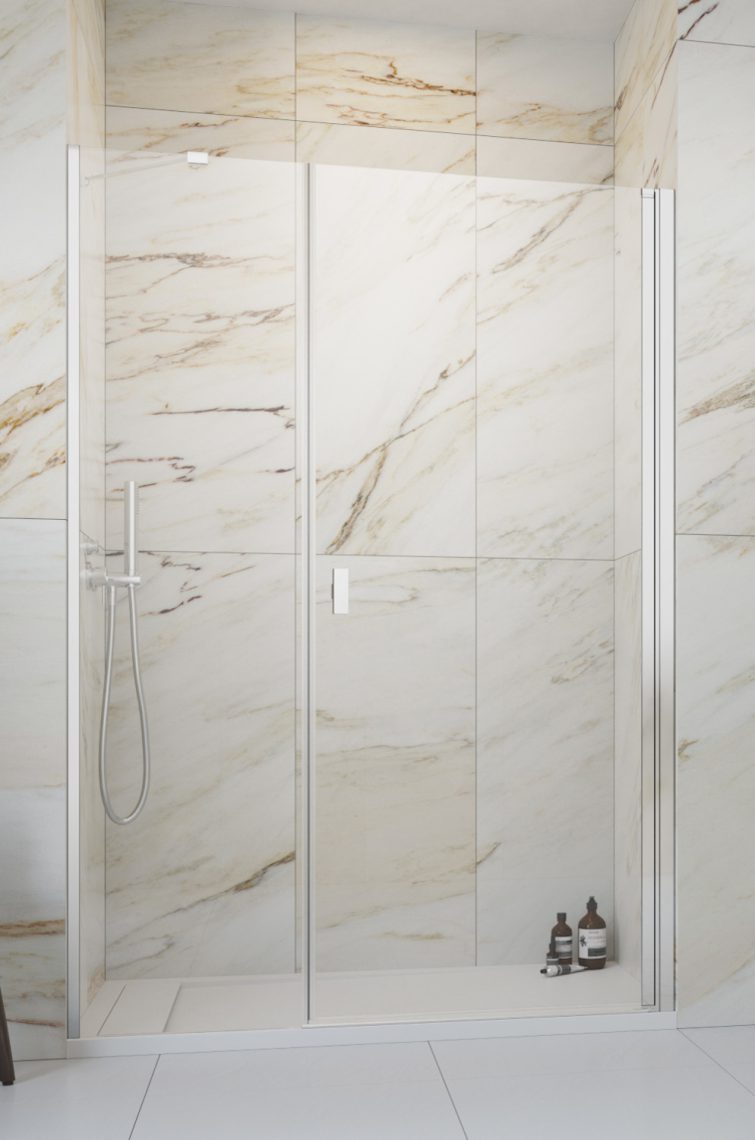 Radaway Nes 8 DWS drzwi prysznicowe 65 cm wnękowe prawe chrom połysk/szkło przezroczyste 10078100-01-01R