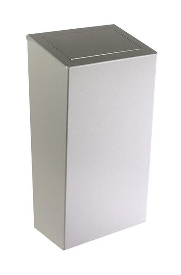 Faneco kosz na śmieci z pokrywą wiszący 30 l stal nierdzewna mat WB30S