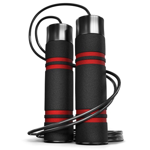 Skakanka z obciążeniem czarna