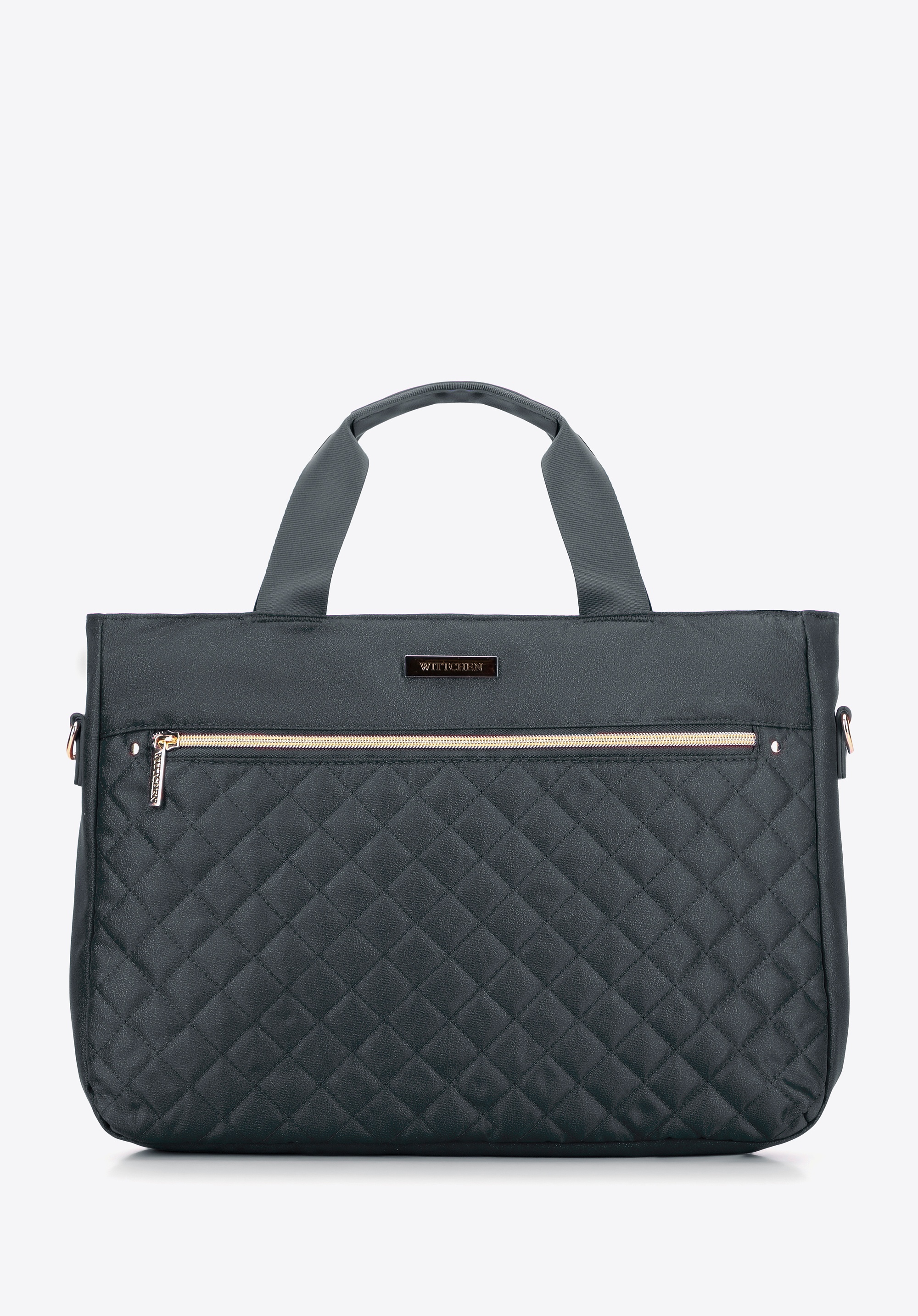 Dodatkowe rabaty - Torba na laptopa 14'' biznesowa z pikowaniem szara