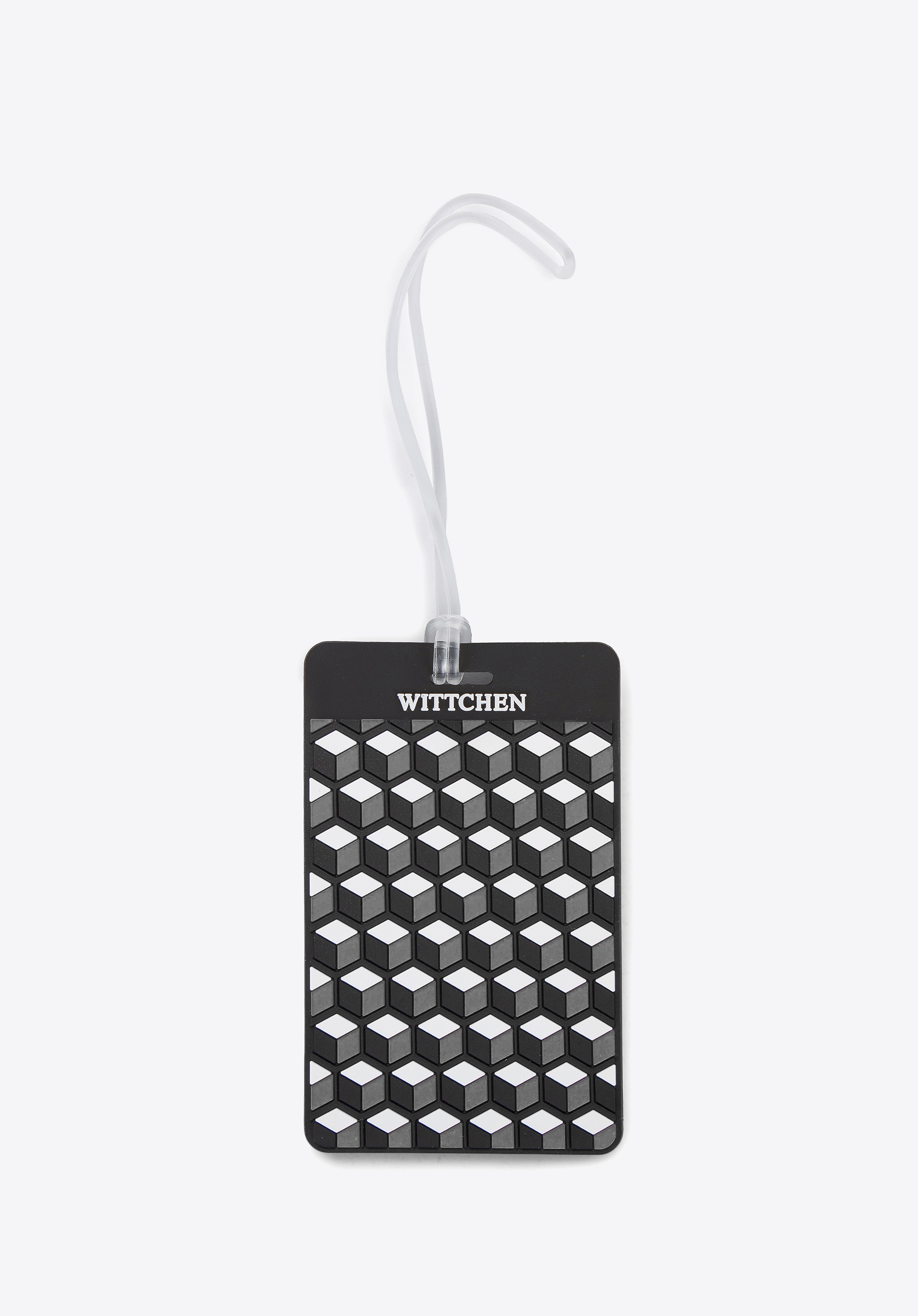 Identyfikator do bagażu geometryczny czarny
