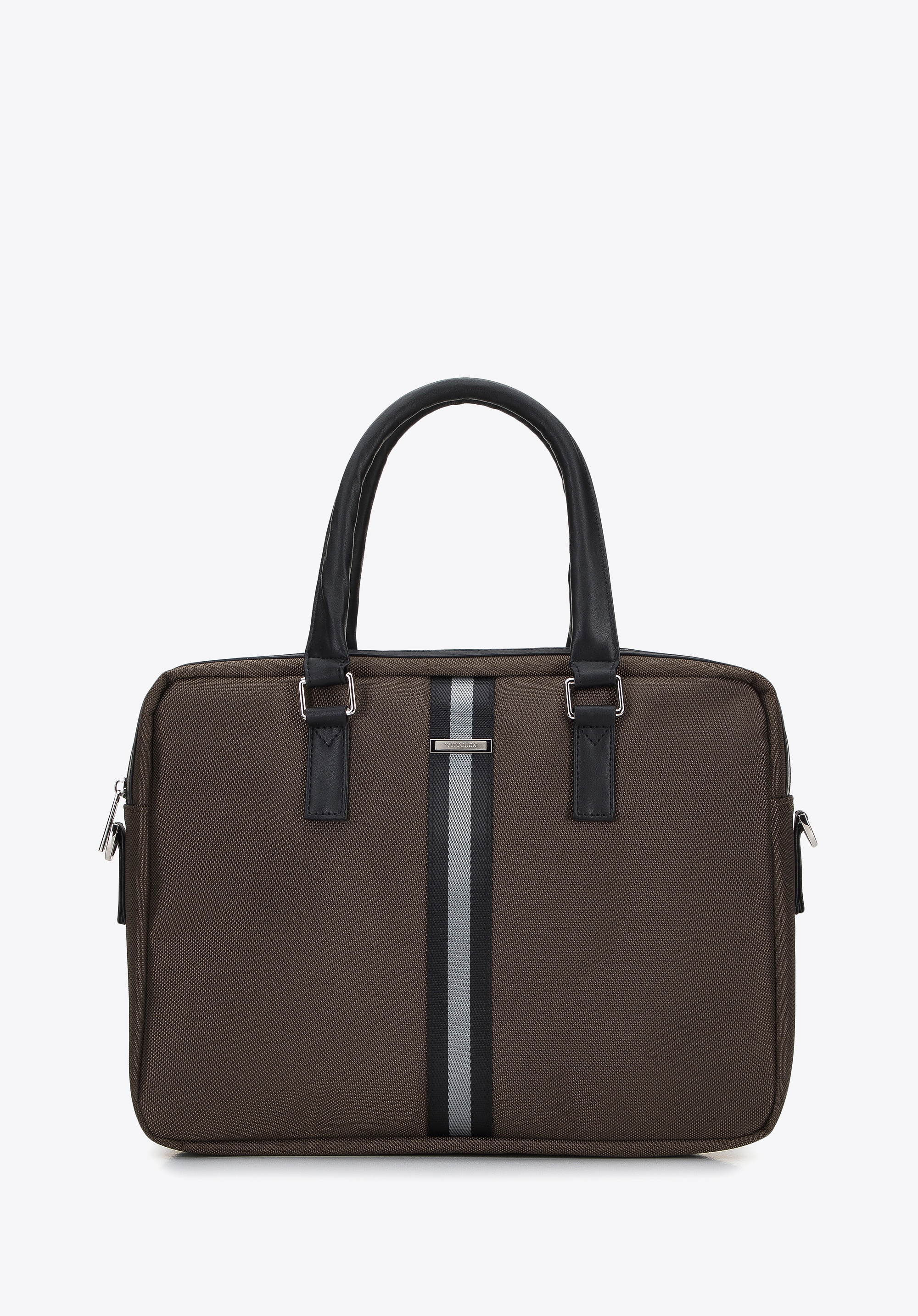 Męska torba na laptopa 15,6” z tasiemką oliwkowa