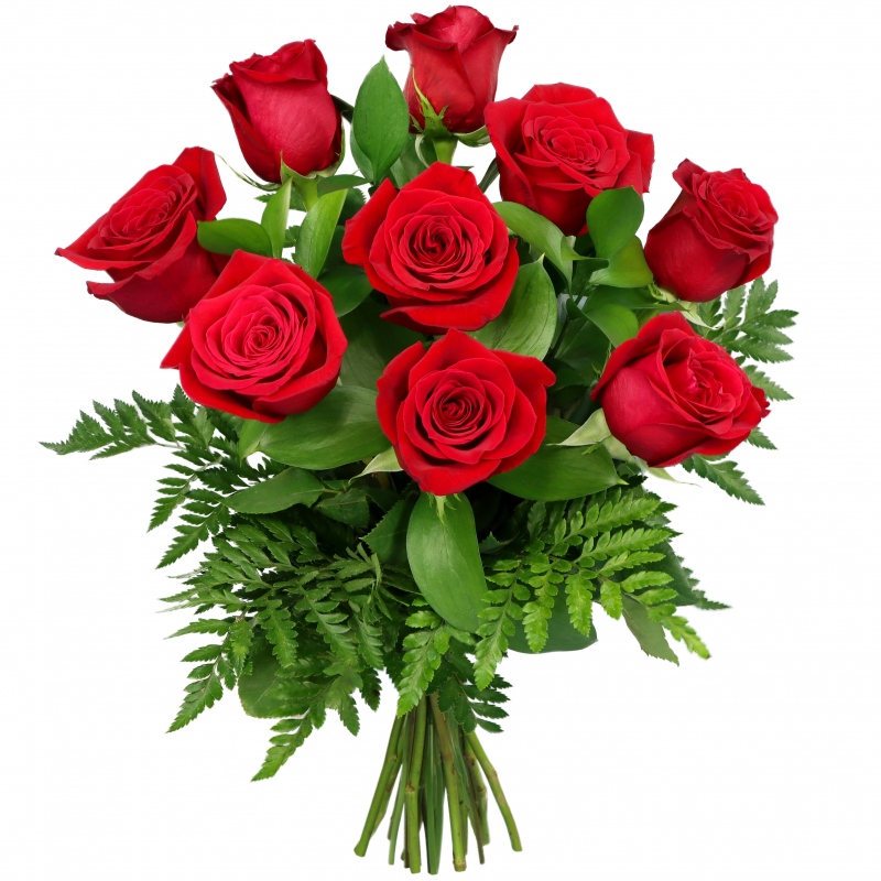 Bukiet 9 róż | Kwiaty z dostawą | Doręczamy do rąk | E-Kwiaty