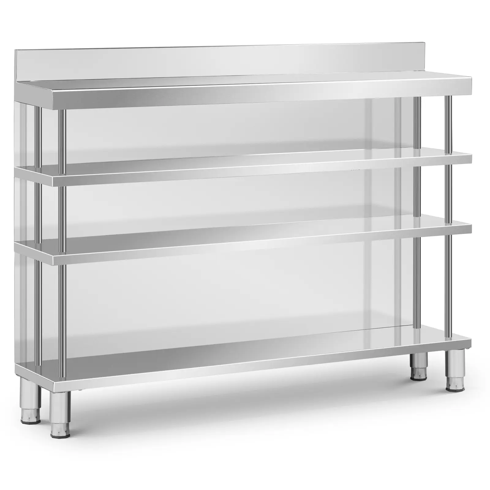 Stół barowy 150 x 30 cm z 3 półkami | 10013466