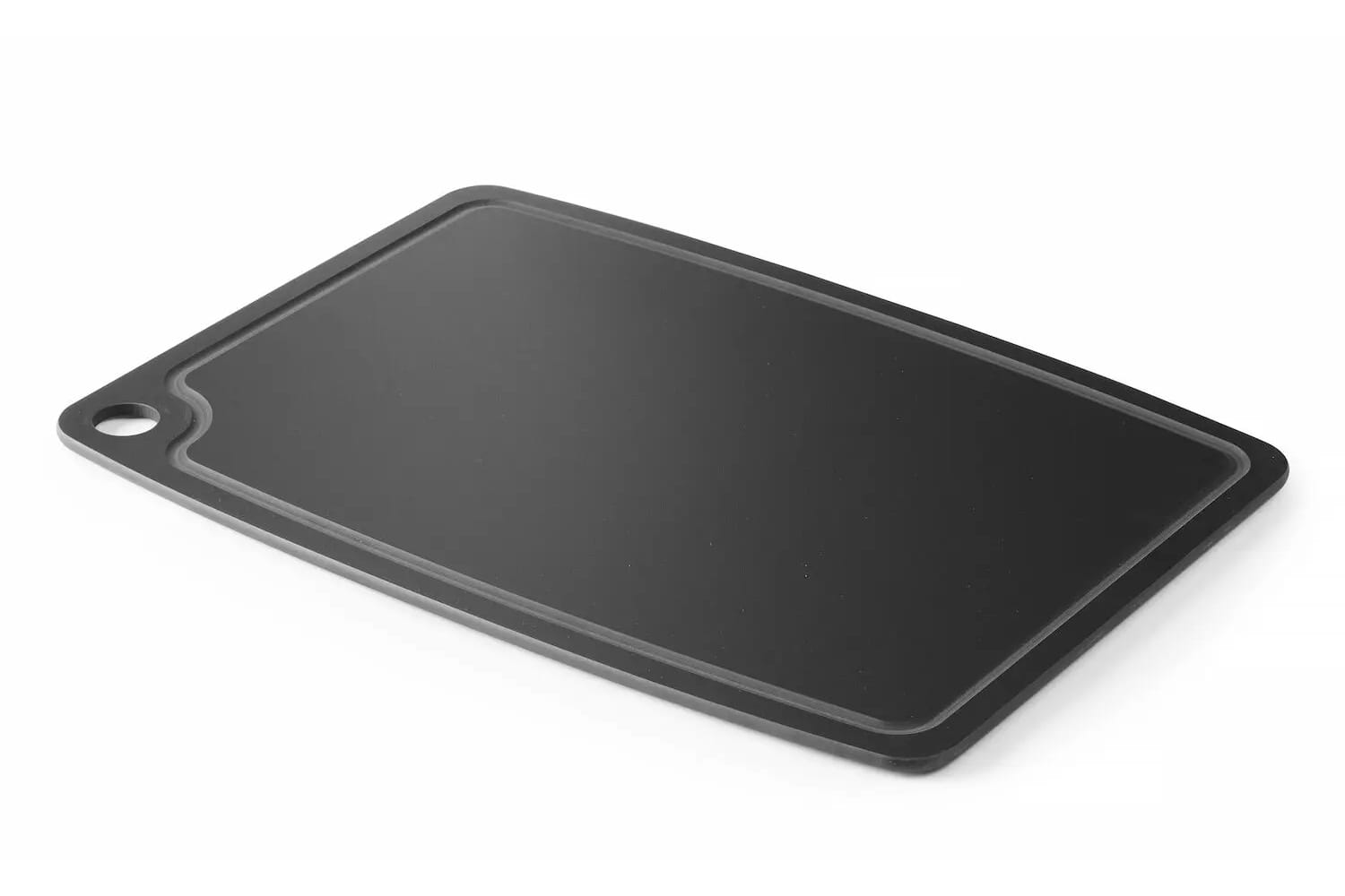 Deska do krojenia z wycięciem, uniwersalna 30x23,5cm, czarna Hendi | 505755