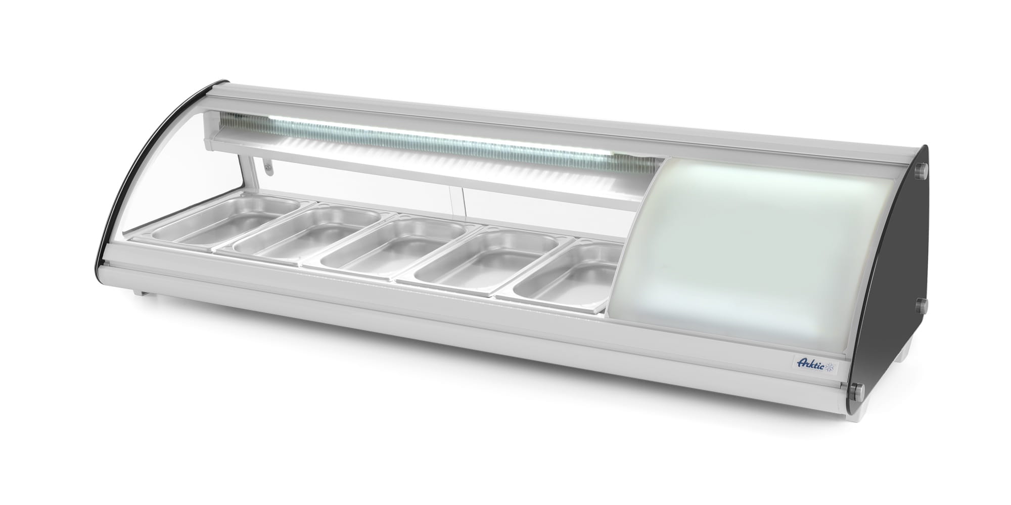 Elegancka witryna chłodnicza do sushi 5x GN 1/3 Hendi