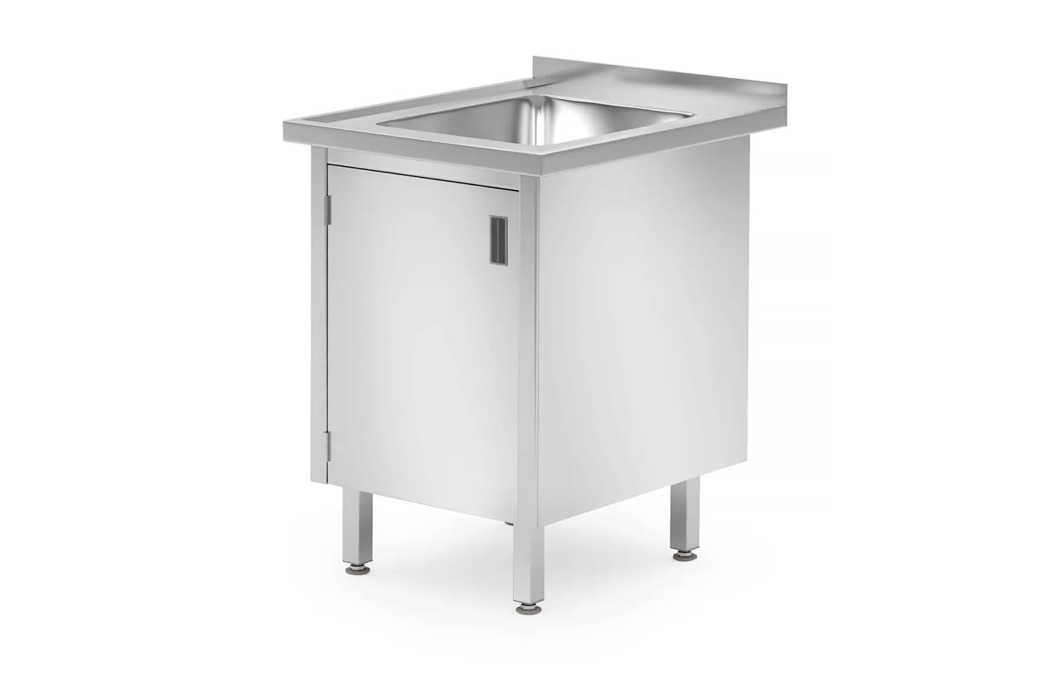 Basen gastronomiczny, zlewozmywak 60x70x85cm z szafką i rantem | 813546