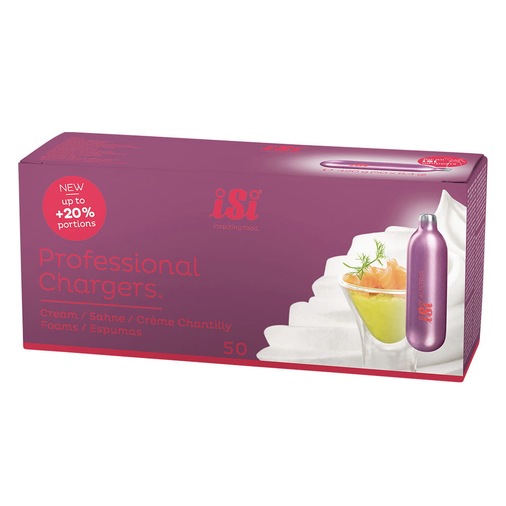 Naboje do syfonu do bitej śmietany 50 szt iSi