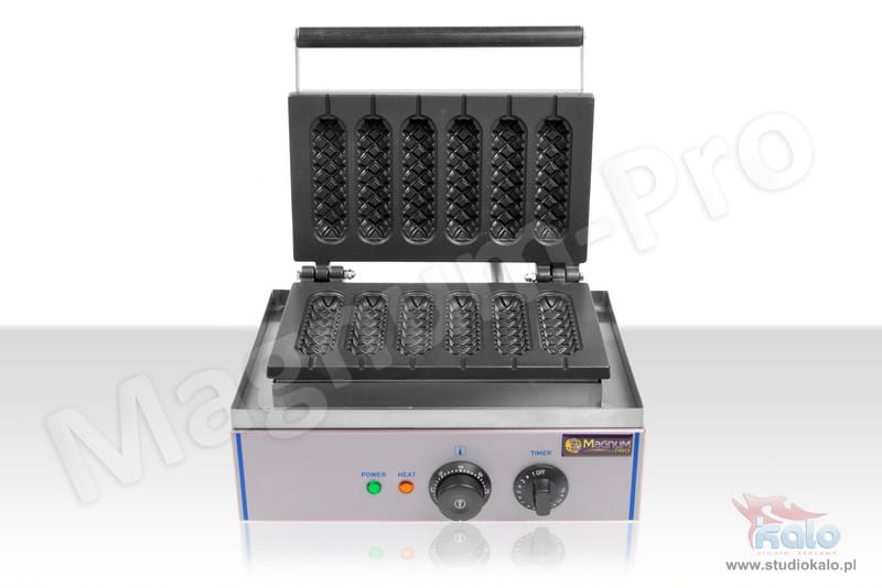 Gofrownica na 6 corn dogów, gofry na patyku - 1500W