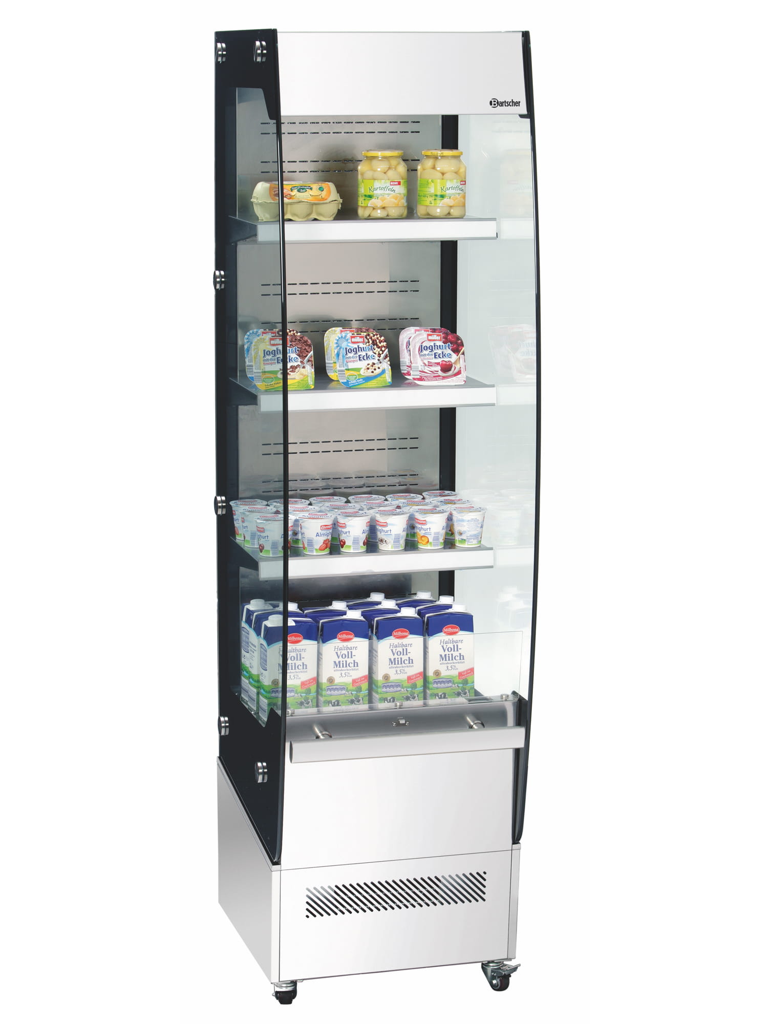 Chłodniczy regał ekspozycyjny z roletą 220L Bartscher