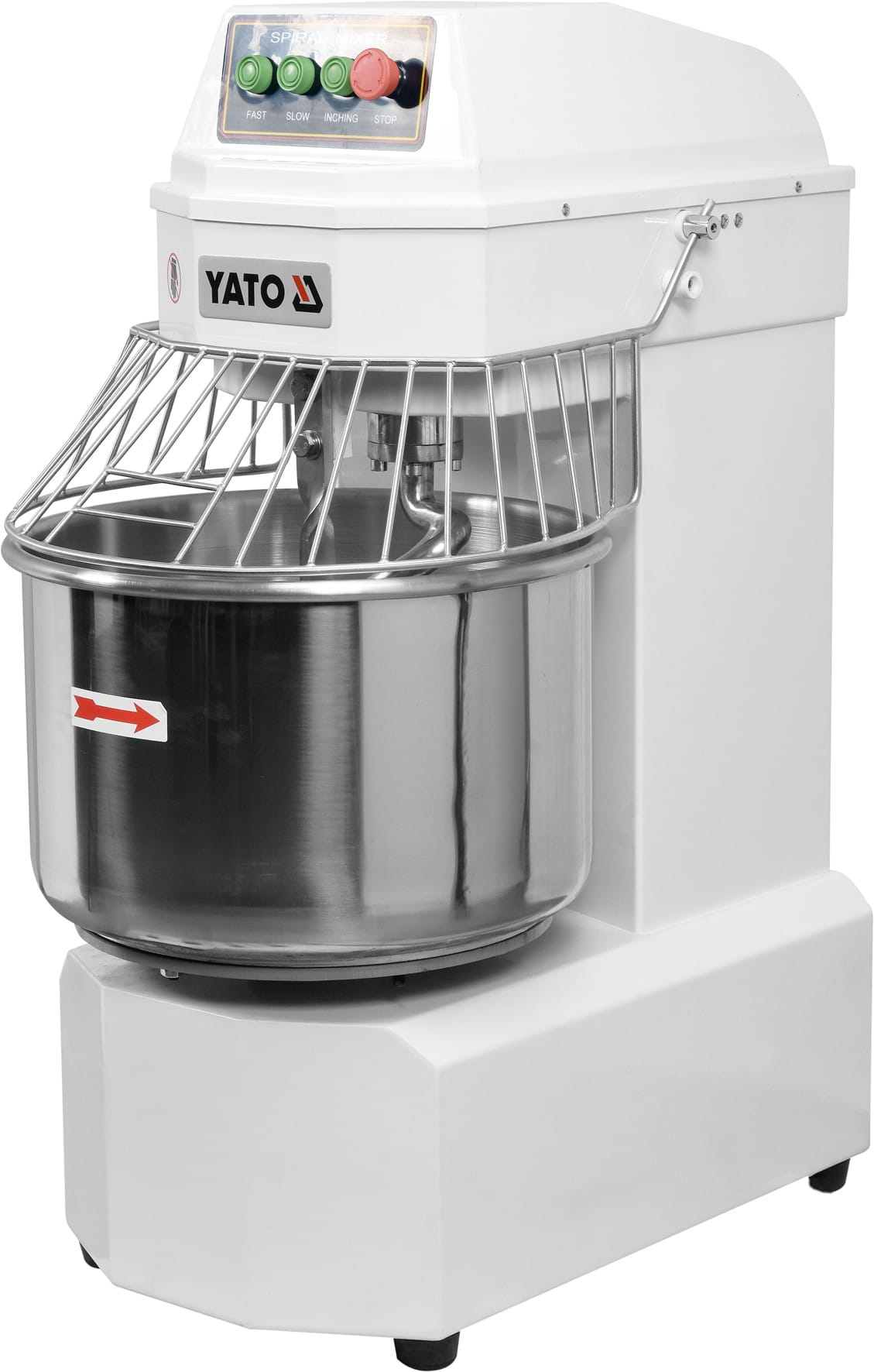 Mieszarka spiralna z 2 prędkościami, siła, dzieża 40L