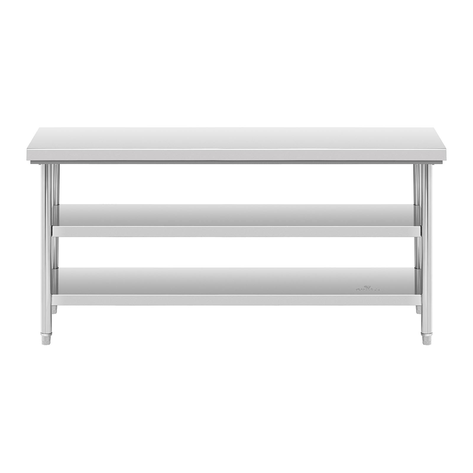 Stół gastronomiczny 180x70cm z 2 półkami