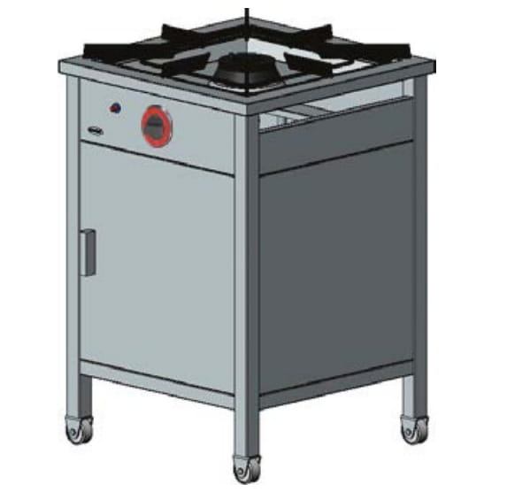 Trzon gazowy jednopalnikowy 7 kW z szafką EGAZ