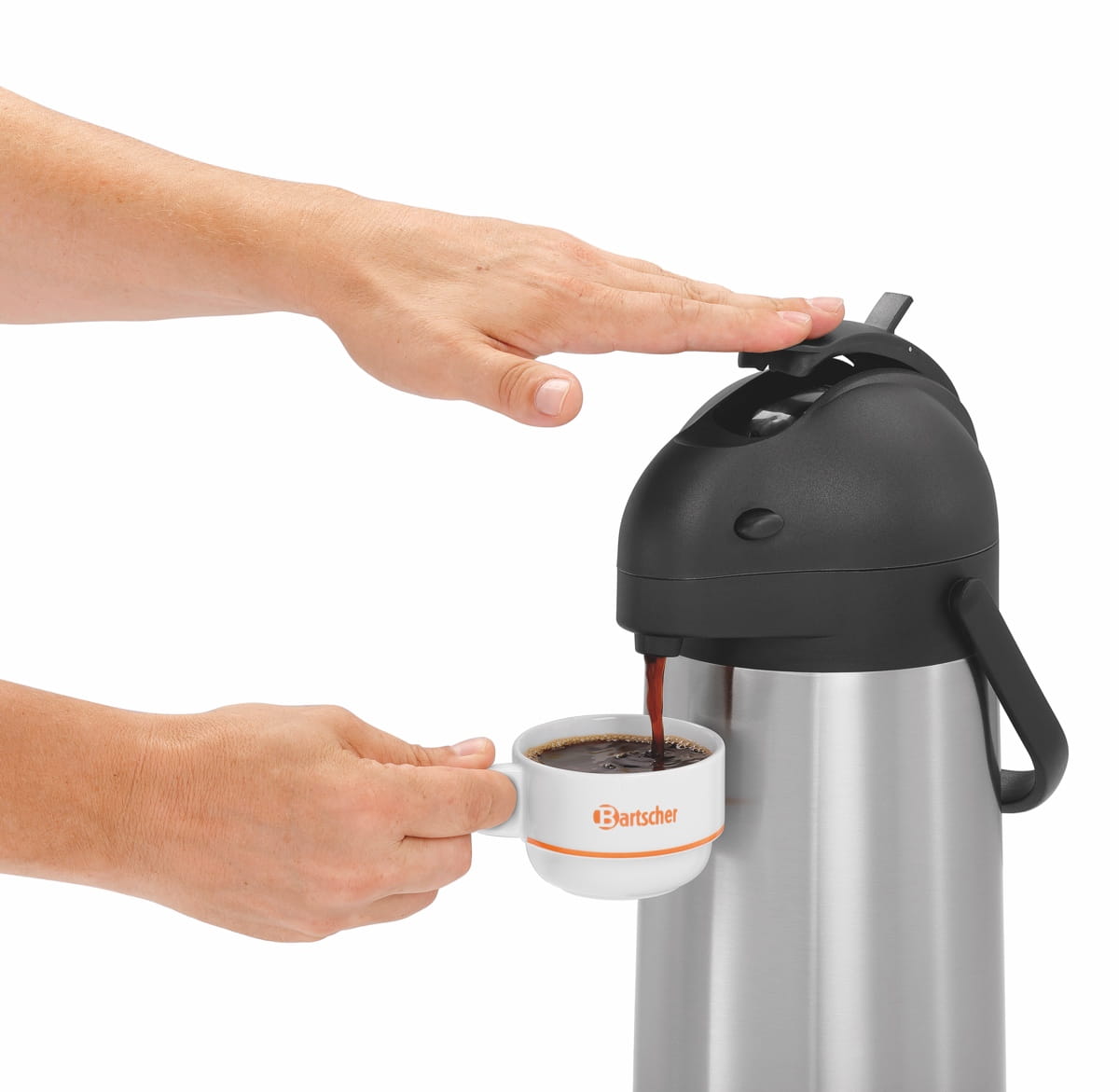 Termos stołowy dwuściankowy z pompką 1,9L Bartscher