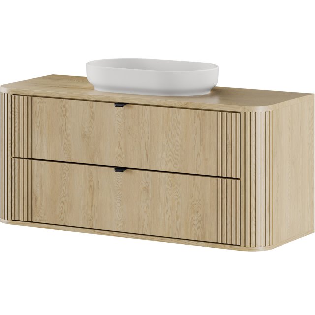 COMAD Zestaw mebli OVALIA CREMONA szafka z blatem 120 cm, umywalka RI