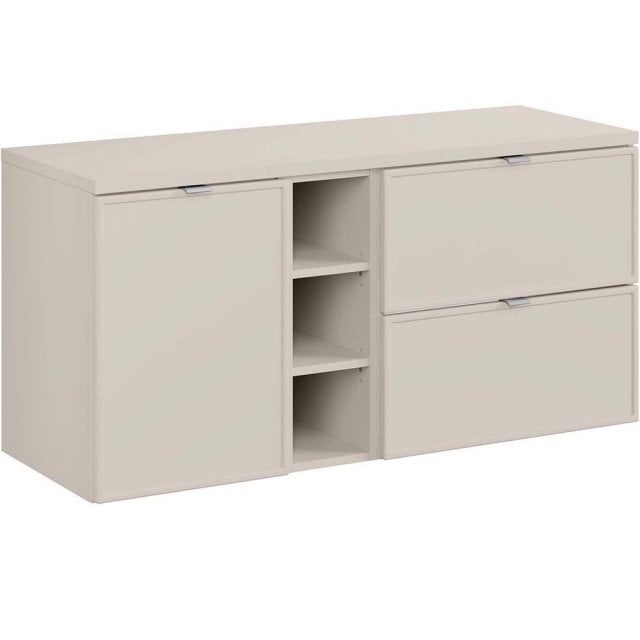 COMAD Zestaw mebli BELLA CASHMERE 3 szafki z blatem CASHMERE 120 cm