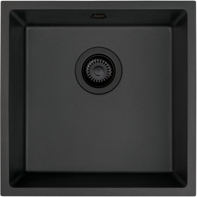 DEANTE Zlewozmywak granitowy CORDA grafit metalik 1-komorowy podwiesz