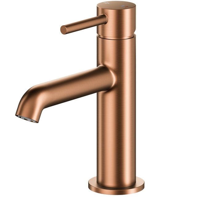 KFA Bateria umywalkowa MOZA MINI stojąca różowa złota szczotkowana +