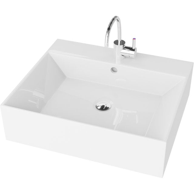 LAVITA Umywalka nablatowa VISTA 51 biała