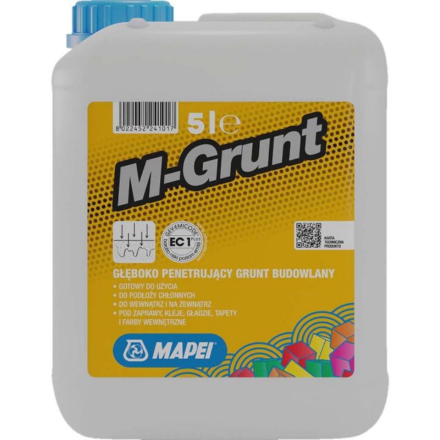 Grunt głęboko penetrujący MAPEI M-Grunt 5l