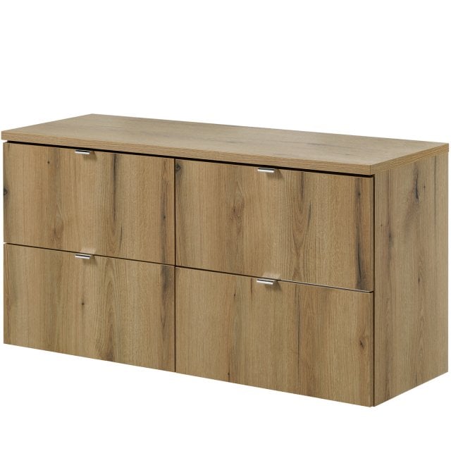 COMAD Zestaw mebli NOVA OAK 2 szafki 60 cm z blatem 120 cm
