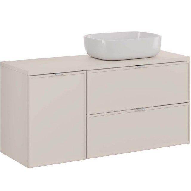 COMAD Zestaw mebli BELLA CASHMERE 2 szafki z blatem CASHMERE 120 cm,