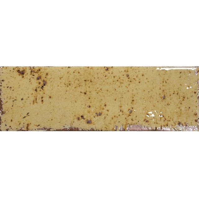 Gres szkliwiony hiszpański Bestile MUSA OCRE błyszczący 6,5x20 gat. I