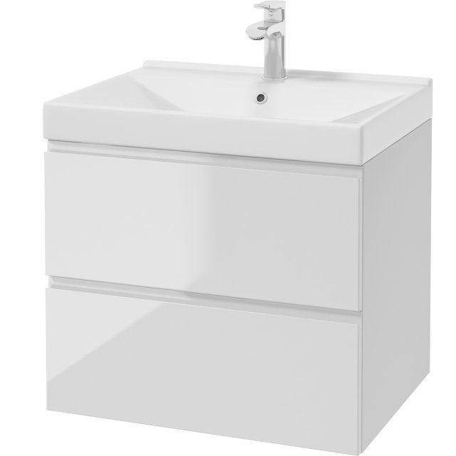 DEFTRANS Szafka MARINA z umywalką meblową biała 60 cm