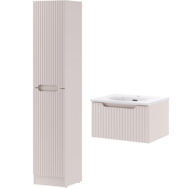 COMAD Zestaw mebli NOVA CASHMERE szafka z umywalką meblową SKY 50 cm,