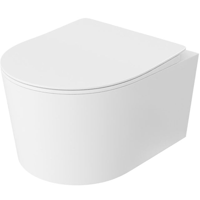 LAVITA Miska WC podwieszana LOSO bezkołnierzowa z deską duroplastową