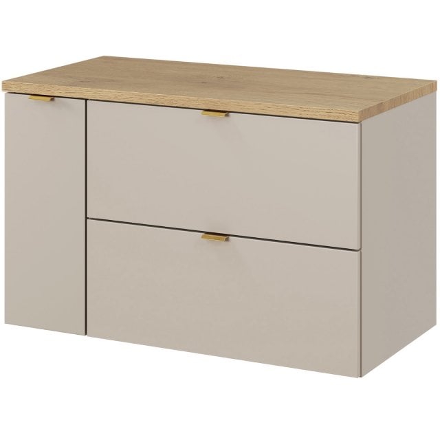 COMAD Zestaw mebli DALIA CASHMERE 2 szafki z blatem CREMONA 80 cm