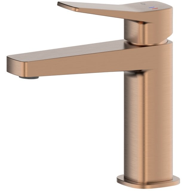 KFA Bateria umywalkowa MALAGA stojąca ze spustem typu klik-klak różow