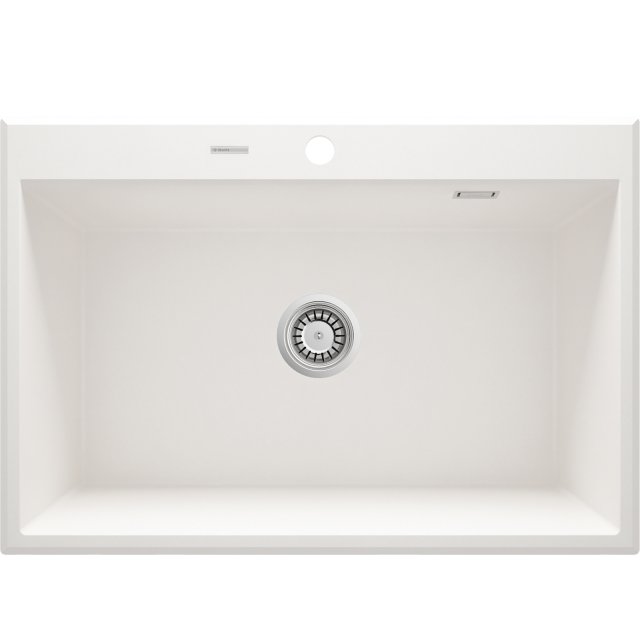 DEANTE Zlewozmywak granitowy ERIDAN alabaster 1-komorowy ZQE_A103