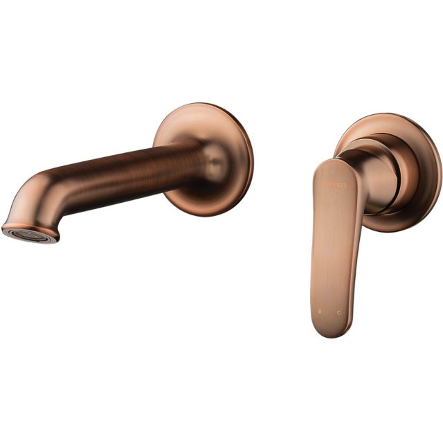 OMNIRES Bateria umywalkowa ART DECO podtynkowa miedź antyczna szczotk