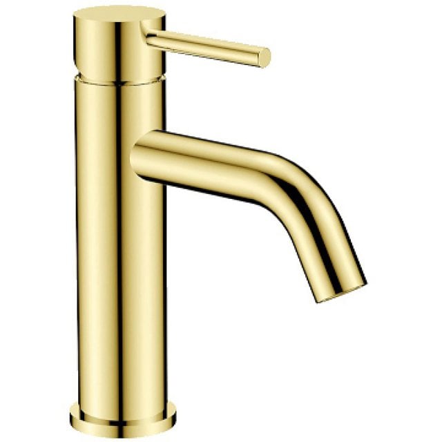 BESCO Bateria umywalkowa stojąca VEO II złota BU-VII-ZL