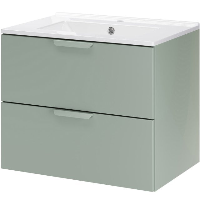 COMAD Szafka ASTER GREEN z umywalką meblową LAVA 60 cm