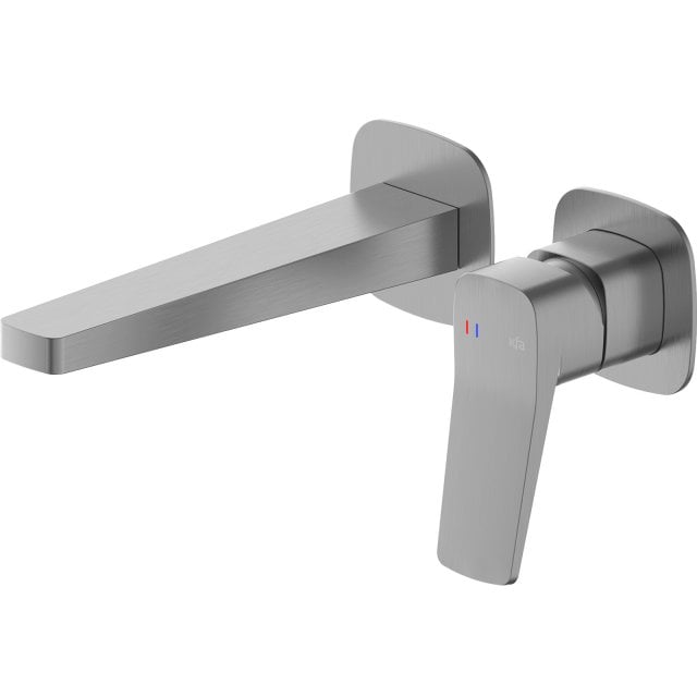 KFA Bateria umywalkowa MALAGA podtynkowa ścienna gun metal szara PVD