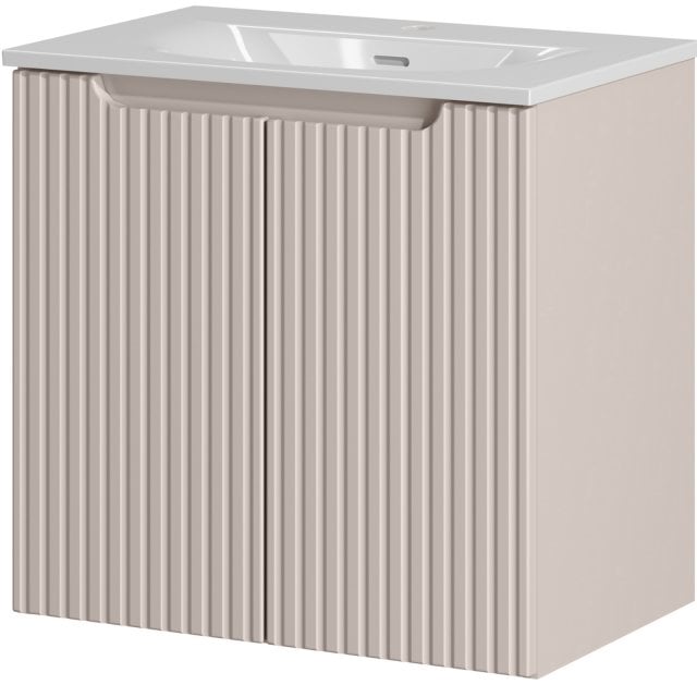 COMAD Szafka z drzwiami NOVA CASHMERE z umywalką meblową SKY 60 cm