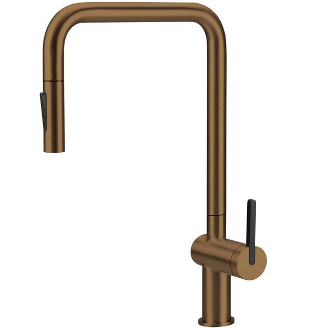 DEANTE Bateria kuchenna stojąca MOMI z wyciąganą wylewką "U