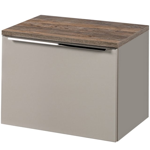 COMAD Szafka podumywalkowa SANTA FE TAUPE z blatem OAK 60 cm