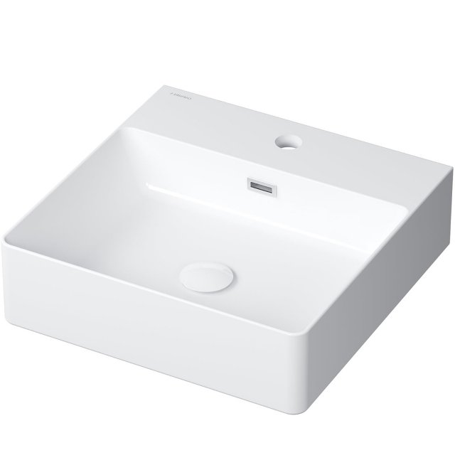 OMNIRES Umywalka nablatowa GARLAND 42 prostokątna biały połysk GARLAN