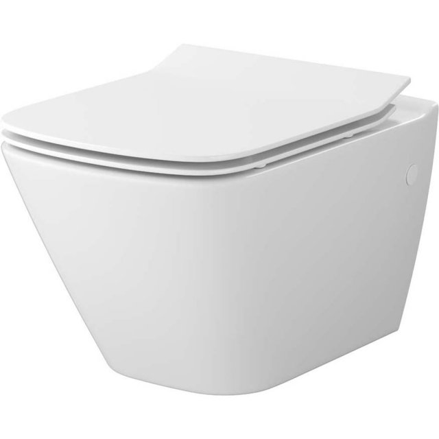 MITO Cersanit Miska podwieszana MESTO square z deską SLIM duroplast w