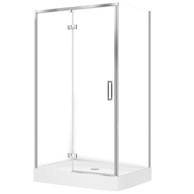 CERSANIT Kabina prysznicowa LARGA lewa 120x90x195 chrom z brodzikiem