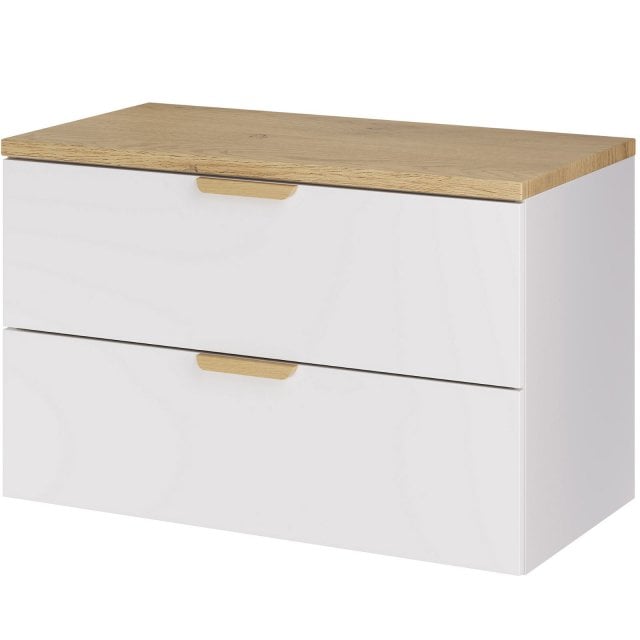COMAD Szafka podumywalkowa ASTER WHITE z blatem CREMONA 80 cm